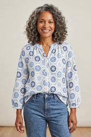 Habitat Medallion Button Front Shirt - 15701 - RIVIERA