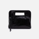 HOBO - Ace Clutch - BLACK IN POLISHED LEATHER