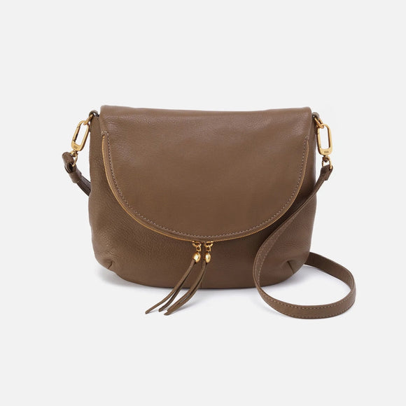 HOBO - Fern Foldover Large Messenger - DARK ELM IN PEBBLED LEATHER