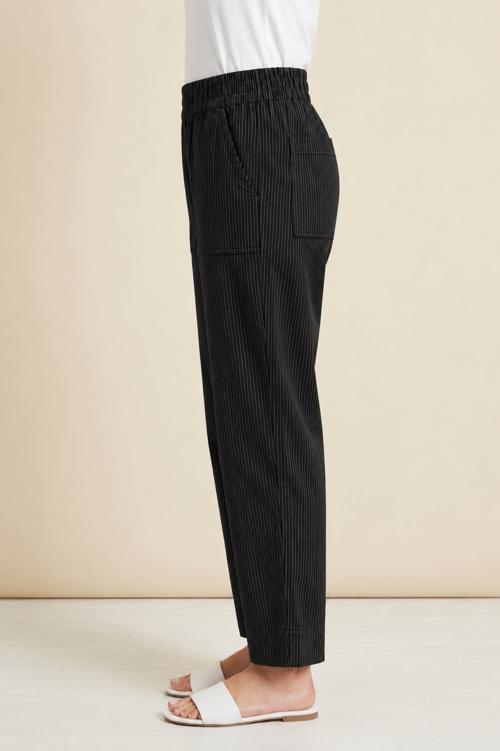 Habitat Cool Tech Marlo Striped Crop - 18066 - BLACK