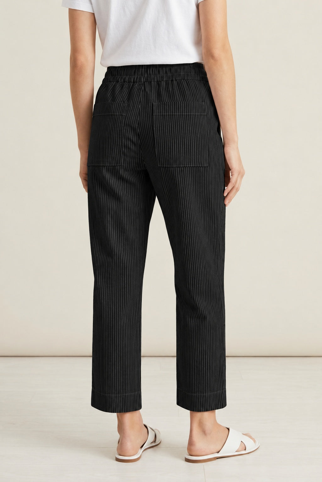 Habitat Cool Tech Marlo Striped Crop - 18066 - BLACK