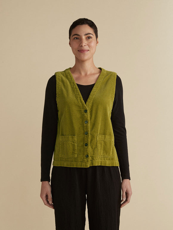 CUT LOOSE - Lux Cord V-Neck Vest - 1895713