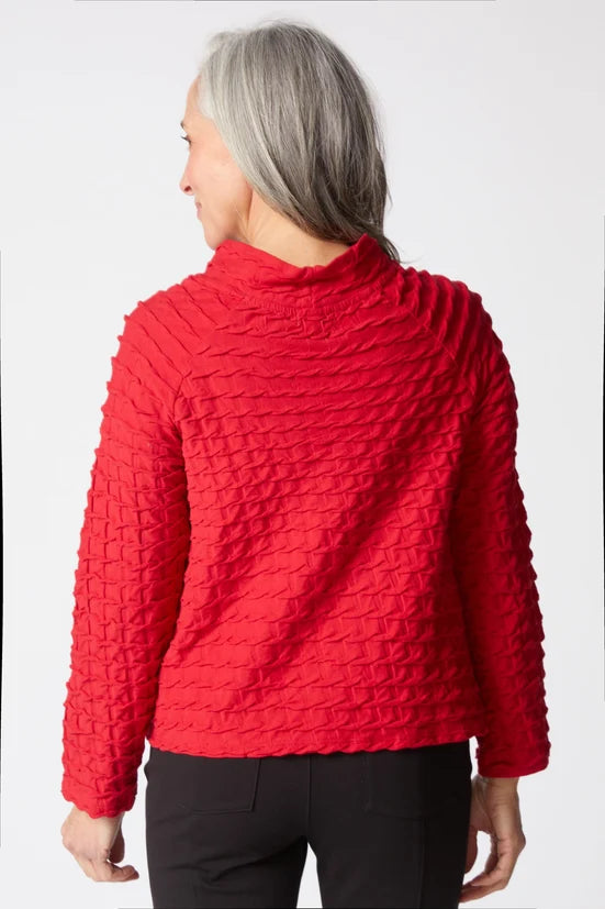 Habitat Texture Tides Raglan Rocket Top - 19105 - RUBY
