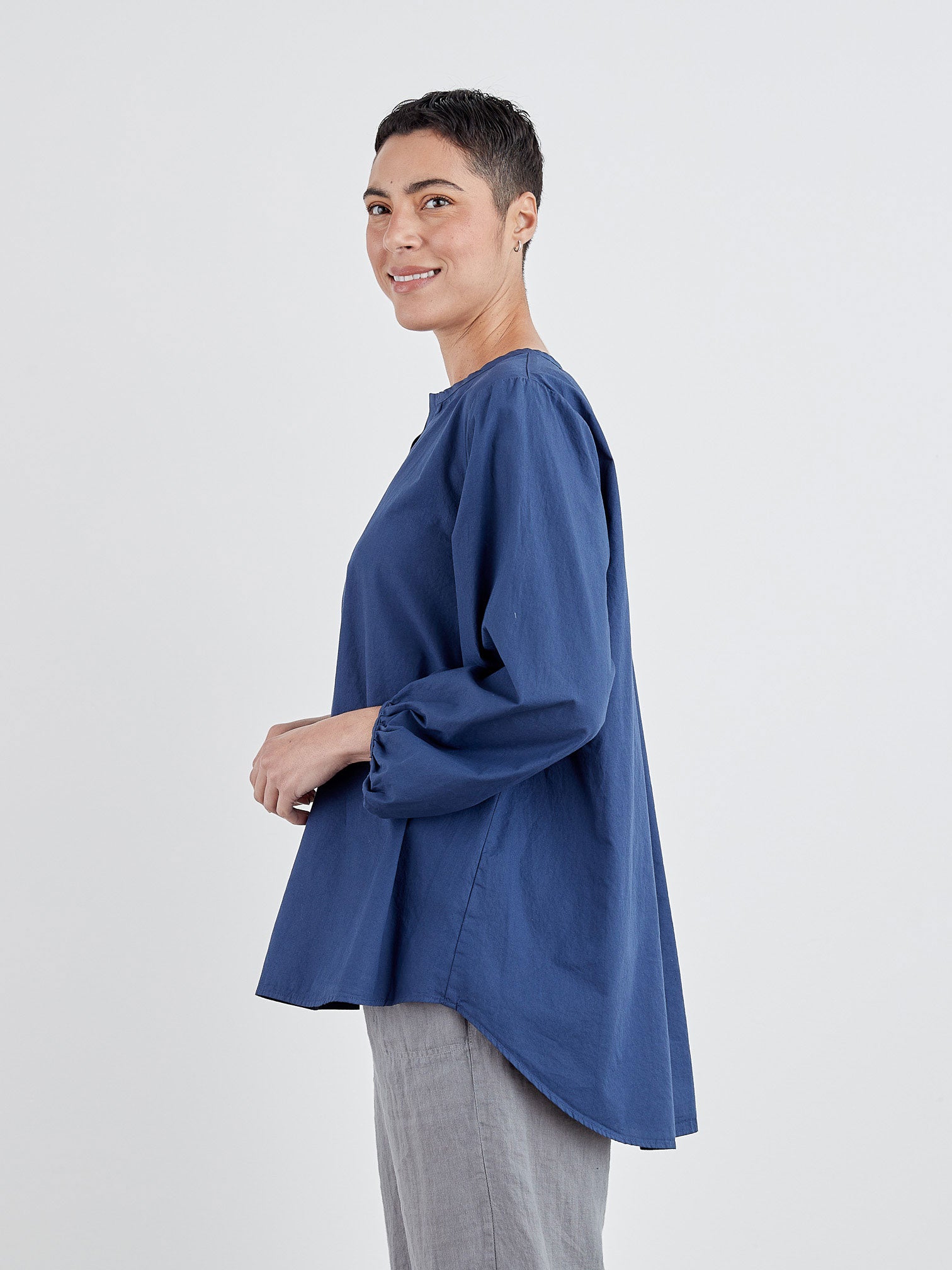 CUT LOOSE - Organic Poplin Balloon Slv Top - 1996102﻿