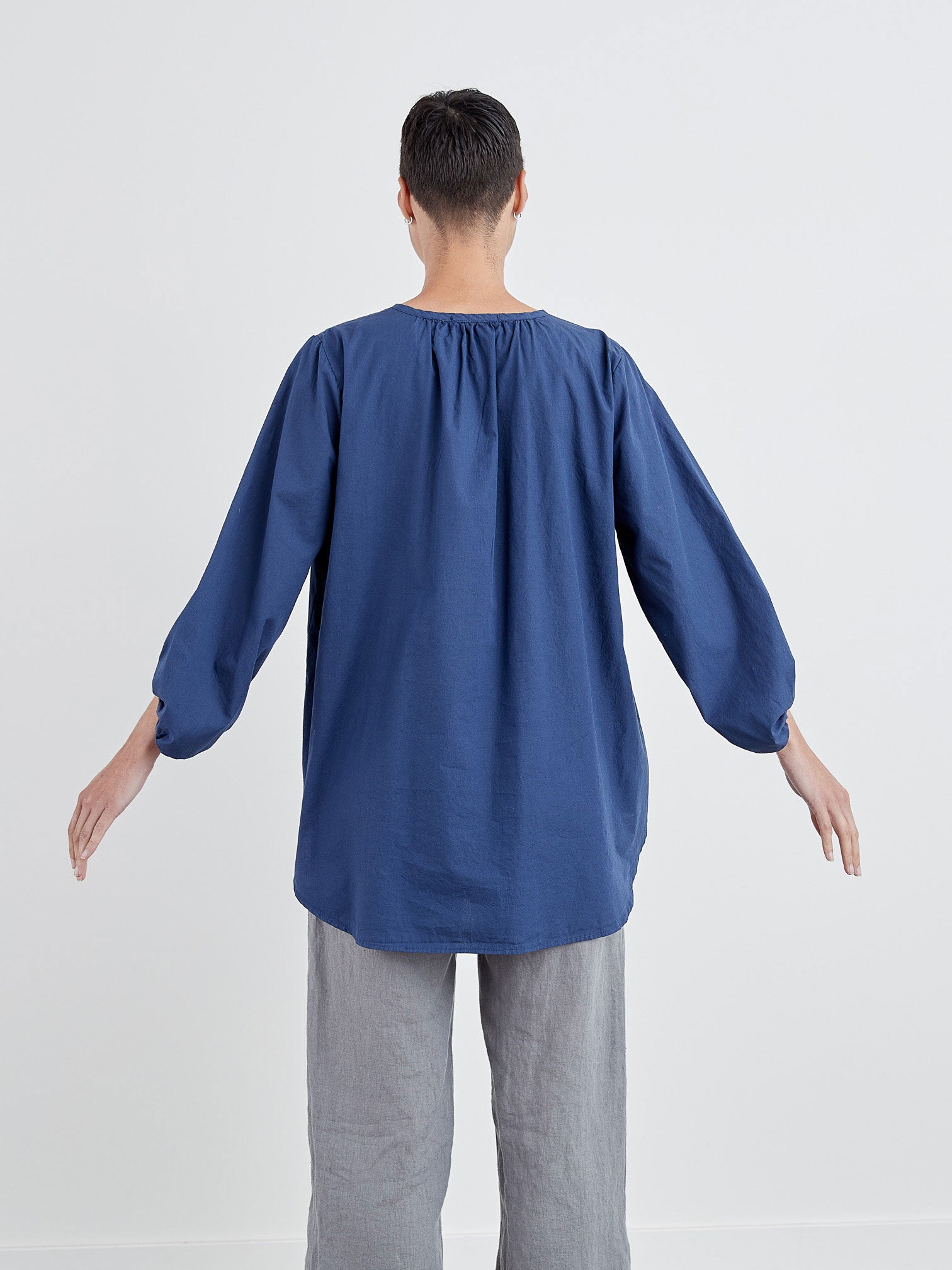 CUT LOOSE - Organic Poplin Balloon Slv Top - 1996102﻿