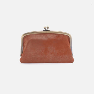 HOBO - Cora Medium Frame Wallet - PATINA IN METALLIC LEATHER
