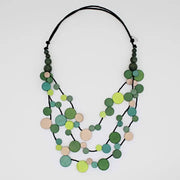 SYLCA Green Multi Strand Millie Necklace