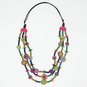 SYLCA Multicolor Teagan Triple Necklace