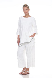 Moonlight Asymmetrical White Tunic - 3060