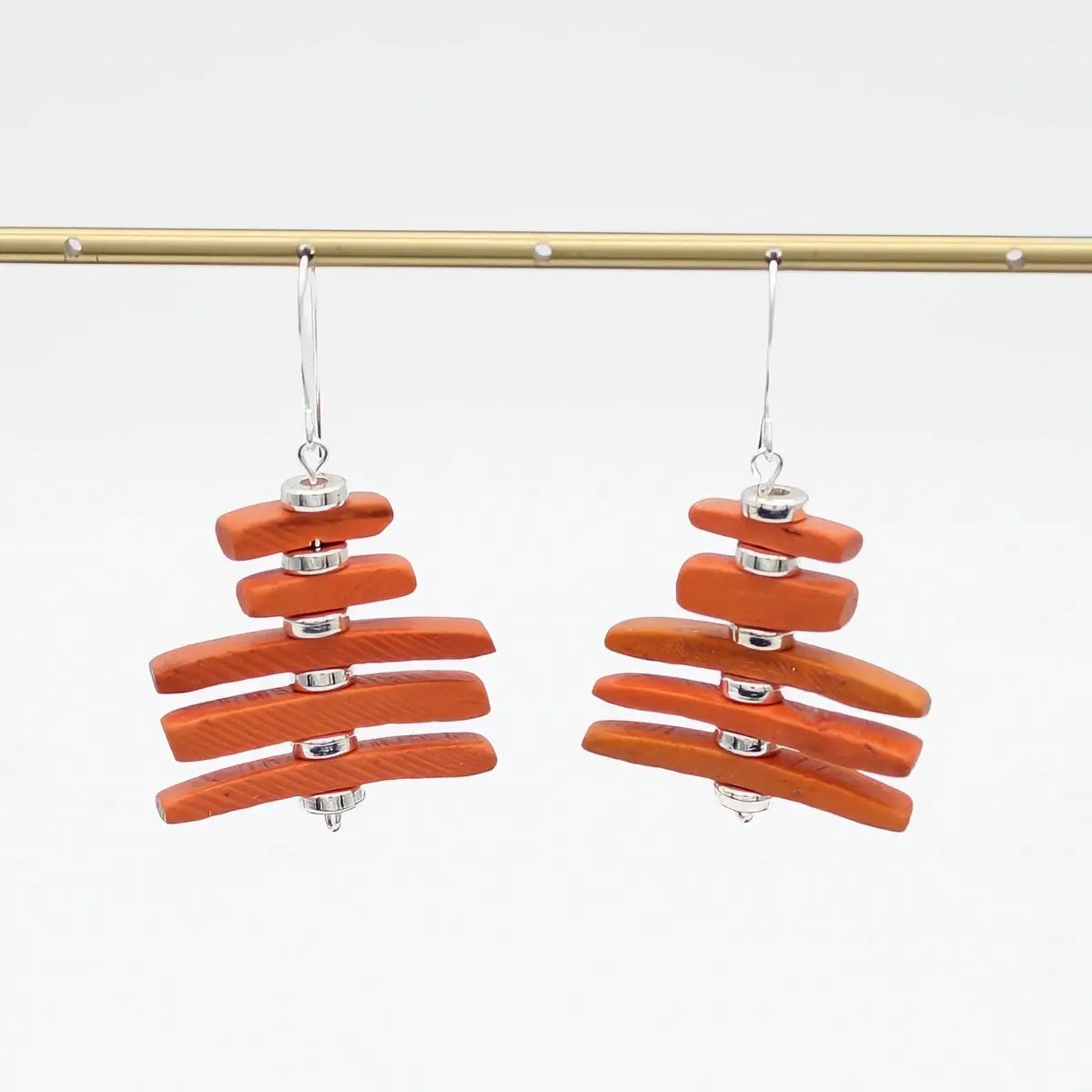 SYLCA Peach Simply Stacked Earrings - SD26E12 - PEACH