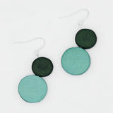 SYLCA Green Georgie Two Bead Drop Earrings