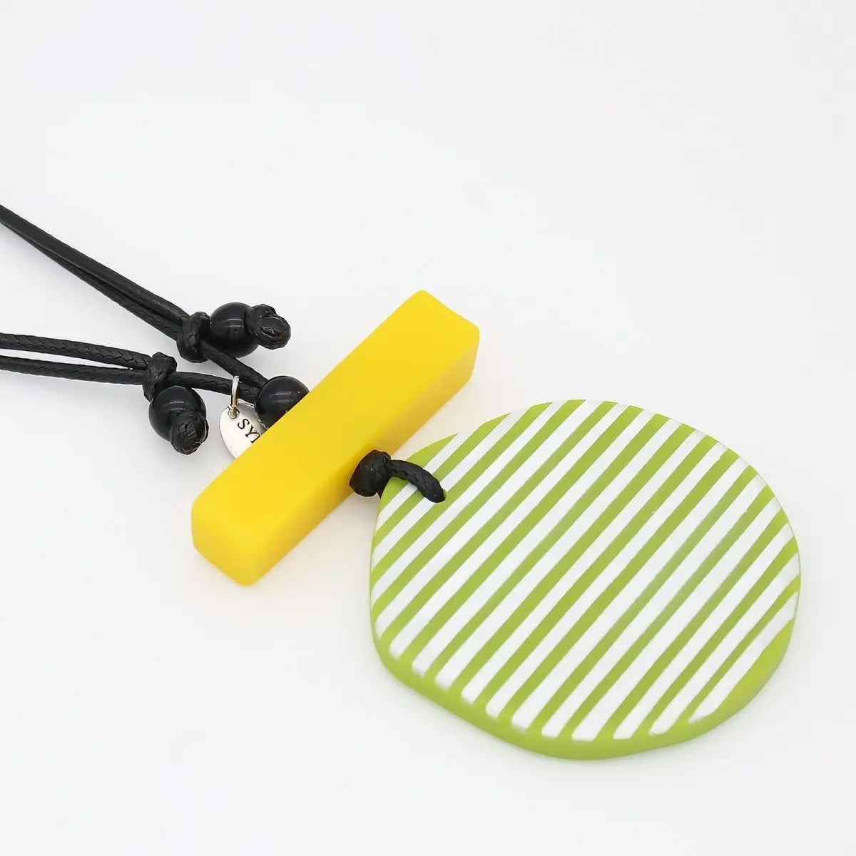 SYLCA Lime Palms Statement Pendant