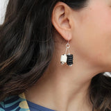 SYLCA Black Duel Drop Earring