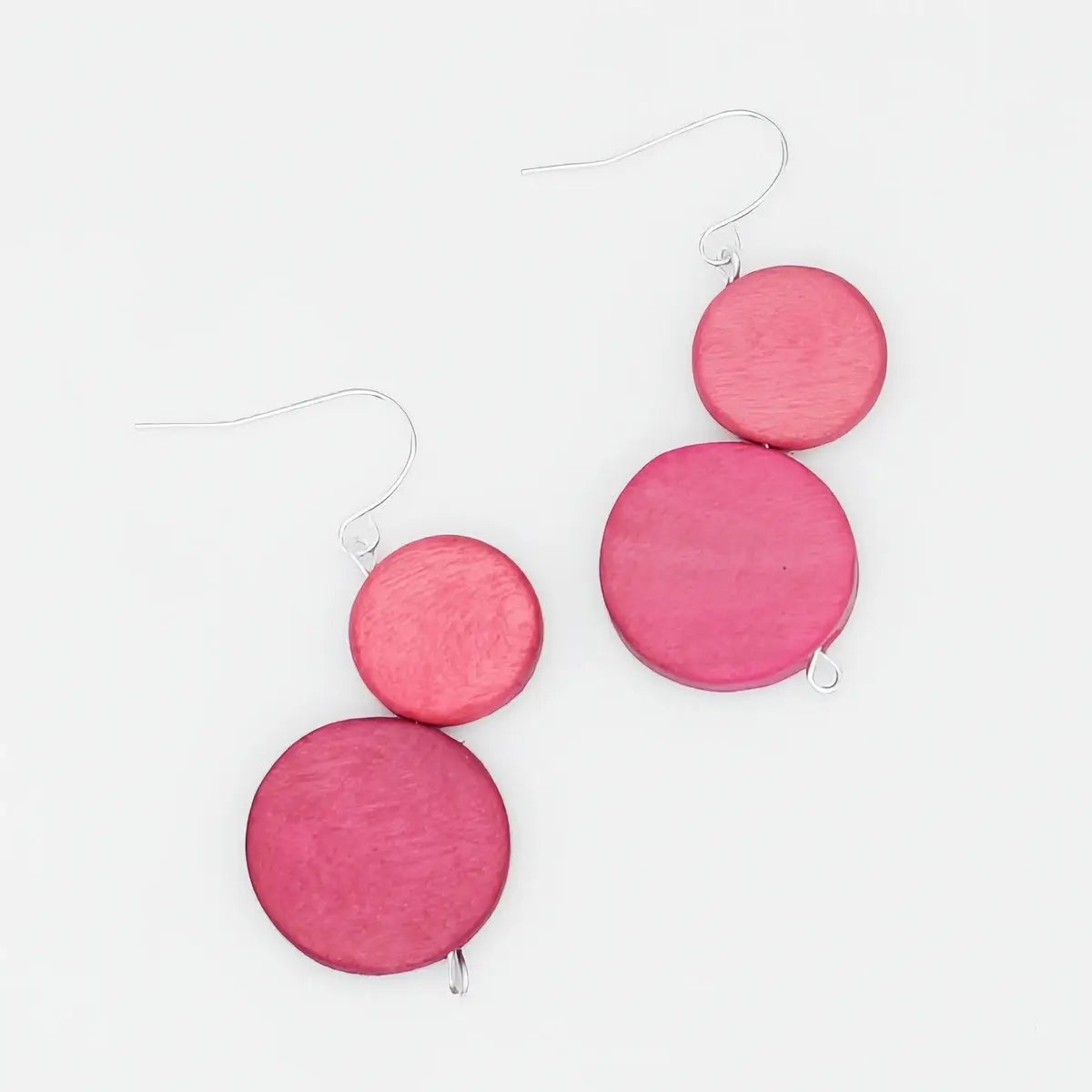SYLCA Bubblegum Georgie Two Bead Drop Earrings