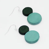 SYLCA Green Georgie Two Bead Drop Earrings