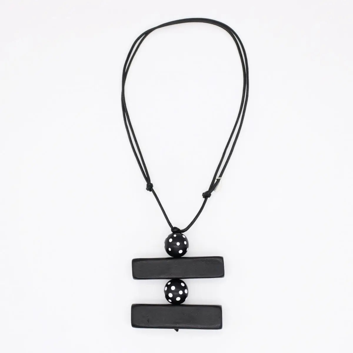SYLCA Bonnie Black Polka Dot Pendant - SD26N31 - BLACK