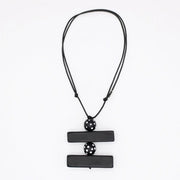 SYLCA Bonnie Black Polka Dot Pendant - SD26N31 - BLACK