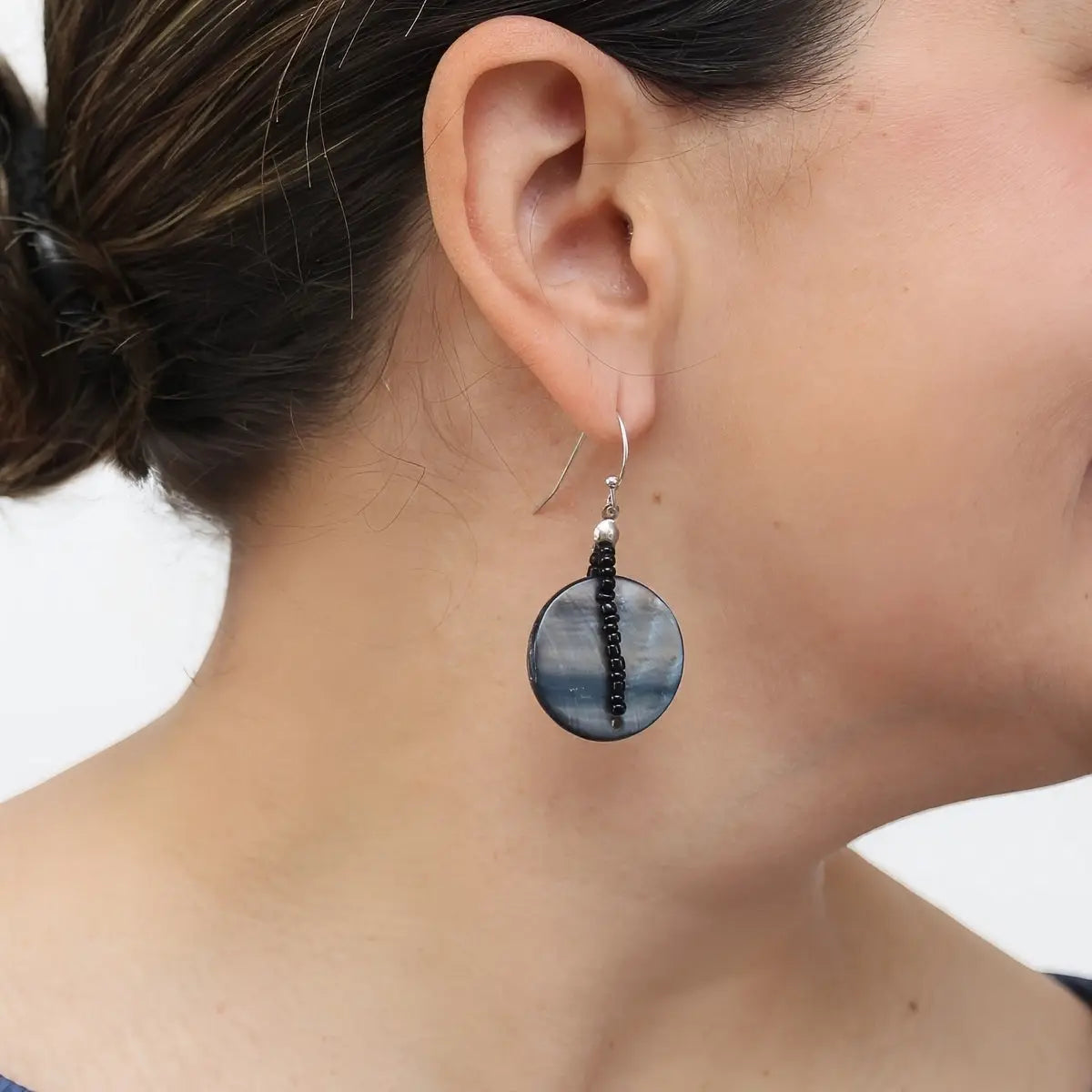 SYLCA Black Sky Dream Earrings - LS26E08 - BLACK
