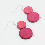 SYLCA Bubblegum Georgie Two Bead Drop Earrings