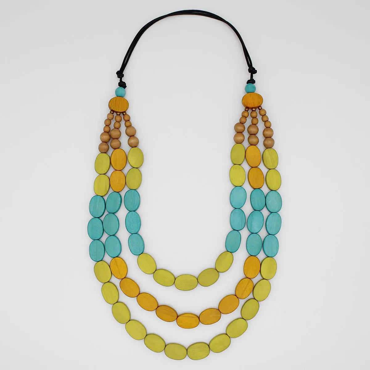 SYLCA Multi Color Block Maya Necklace - BP24N13 - MULTI