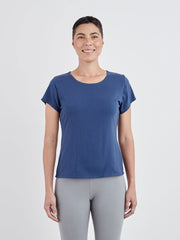 CUT LOOSE Light Lycra Jersey Short Sleeve Fitted Tee - 2015086