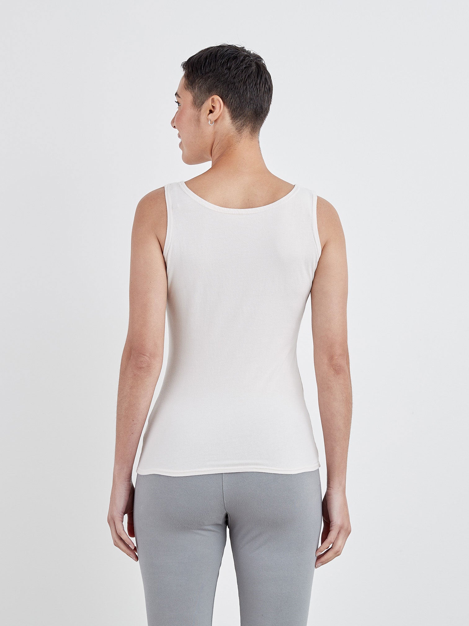 CUT LOOSE Light Lycra Jersey Convertible Boatneck Tank - 2015521