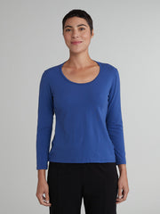 CUT LOOSE - Light Lycra Jersey 3/4 Slv Scoopneck Top - 2016795