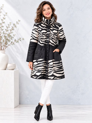 Vanite Couture Reversible Crushed Pleated Jacket - 20607 - BLACK