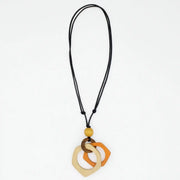 SYLCA Honeylight Double Circle Pendant