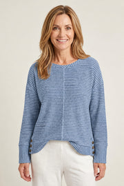 Habitat Catalina Knit Stripe Grove Pullover - 21903 - RIVIERA