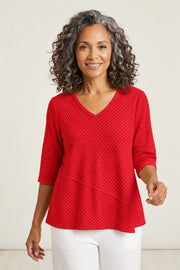 Habitat Catalina Knit Stripe Seamed Top - 21937 - POPSICLE