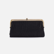 HOBO - Lauren Clutch- Wallet - BLACK SOFT PLEATED LEATHER