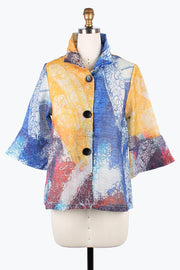 DAMEE SWIRL PRINT DOUBLE ORGANZA JKT- 2398 - MLT