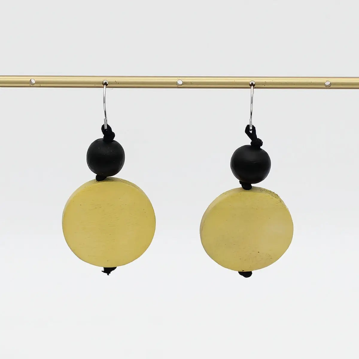 SYLCA Chartreuse Wood Earrings