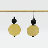 SYLCA Chartreuse Wood Earrings