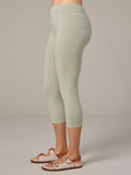 CUT LOOSE Solid Cotton Lycra Capri Legging - 2402111