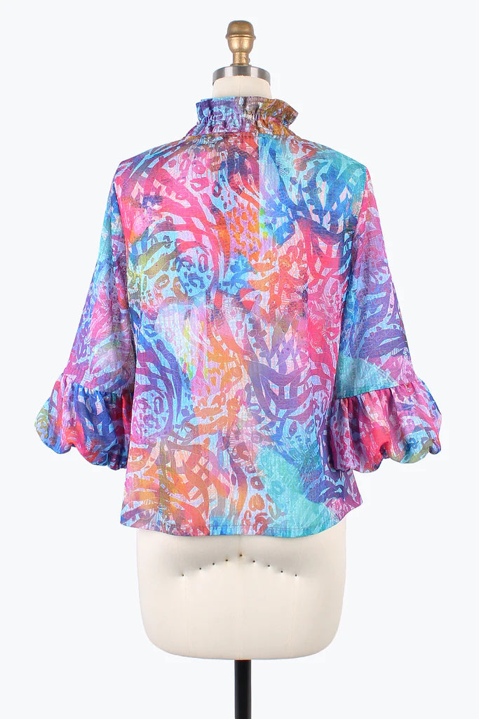 DAMEE COLORFUL UNDERSEA RUFFLE JKT - 2403 - PNK