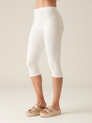 CUT LOOSE - Solid Cotton Lycra Knee Legging - 240302﻿