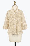 DAMEE FLORAL CHENILLE & SEQUINS PEPLUM JKT - 2411 - CGD