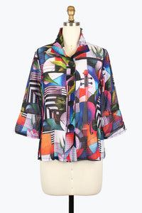 DAMEE SUMMER NIGHT COLLAGE ART JKT - 2440 - MLT