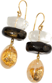 ZSISKA Sensi Shorthook Earrings - 0501BLAK - BLACK