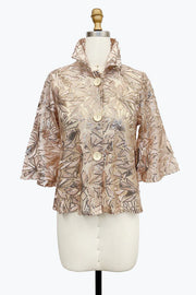 DAMEE GEOMETRIC SEQUINS SHORT JACKET - 2480-RGD