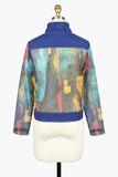 DAMEE OIL PAINTING FULL ZIP NET JACKET - 2489-RYB