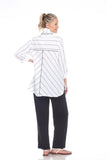 NEW - Moonlight Mix Stripe & Check Button Front Shirt - 2553-WB