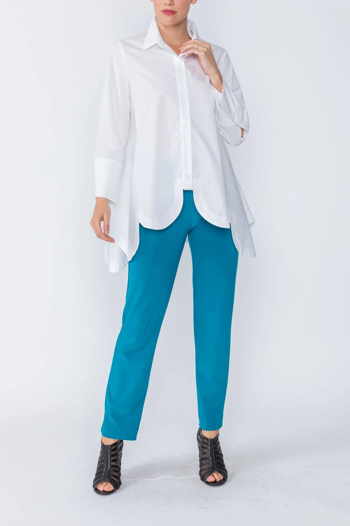 IC Collection Blouse- 2585B- WHITE