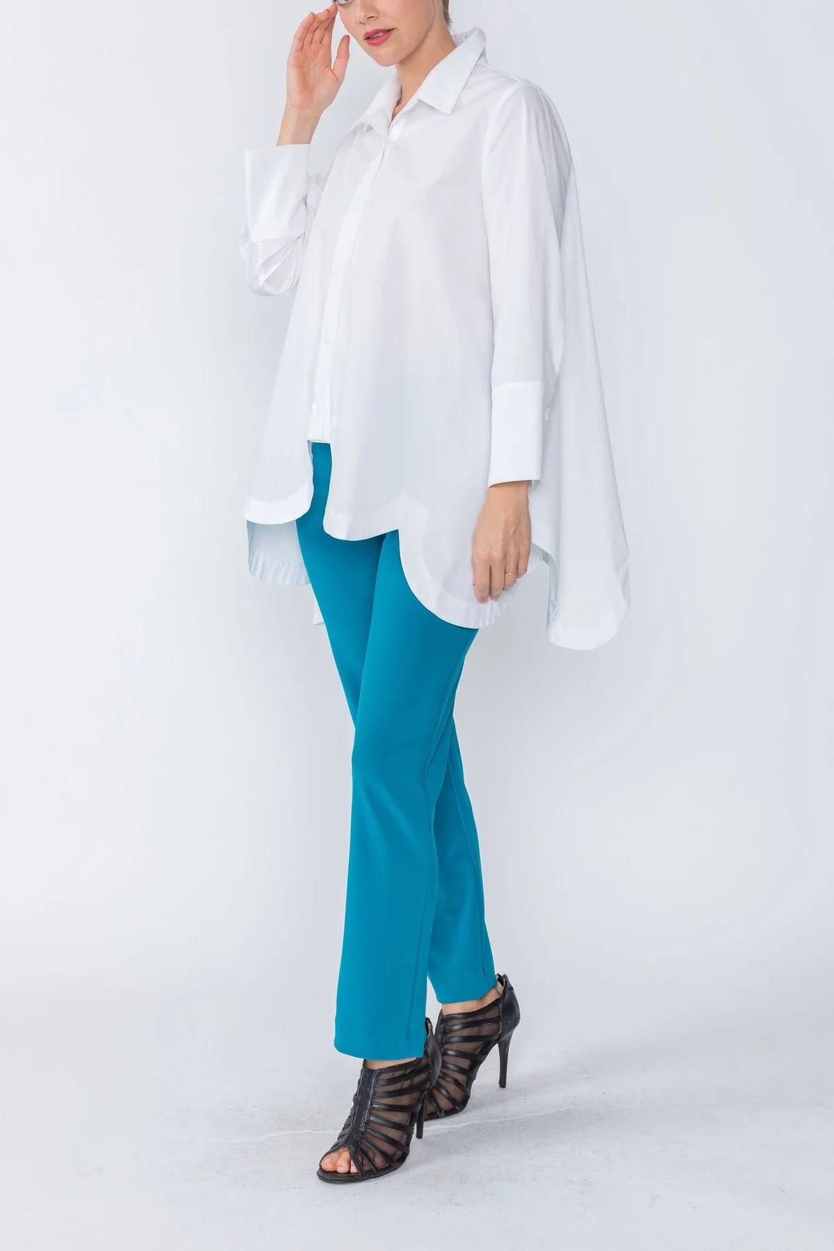 IC Collection Blouse- 2585B- WHITE