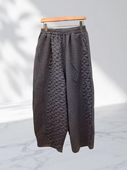 Vanite Couture Textured Lantern Pants - 25861 - BLACK