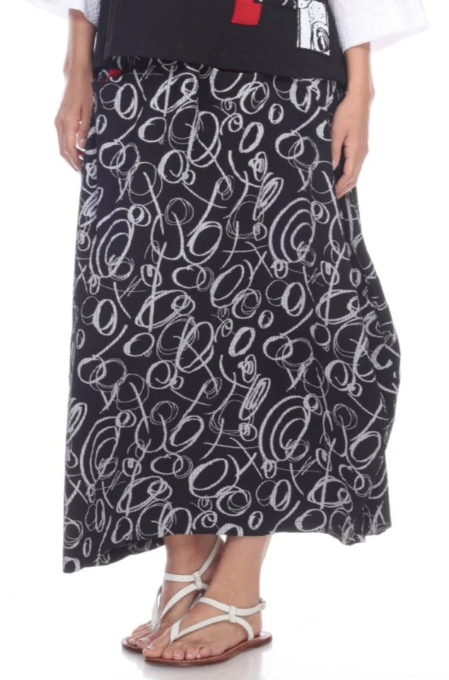 Moonlight Swirl Skirt - S 2595 - XL ONLY