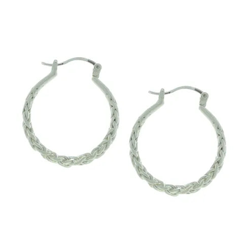 Takobia Smooth Braided Hoop Earring - 2605