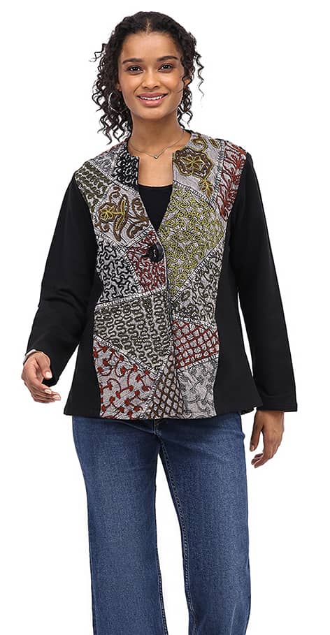 Parsley & Sage - GALA EMBROIDERED ONE BUTTON JACKET - 26F545E28